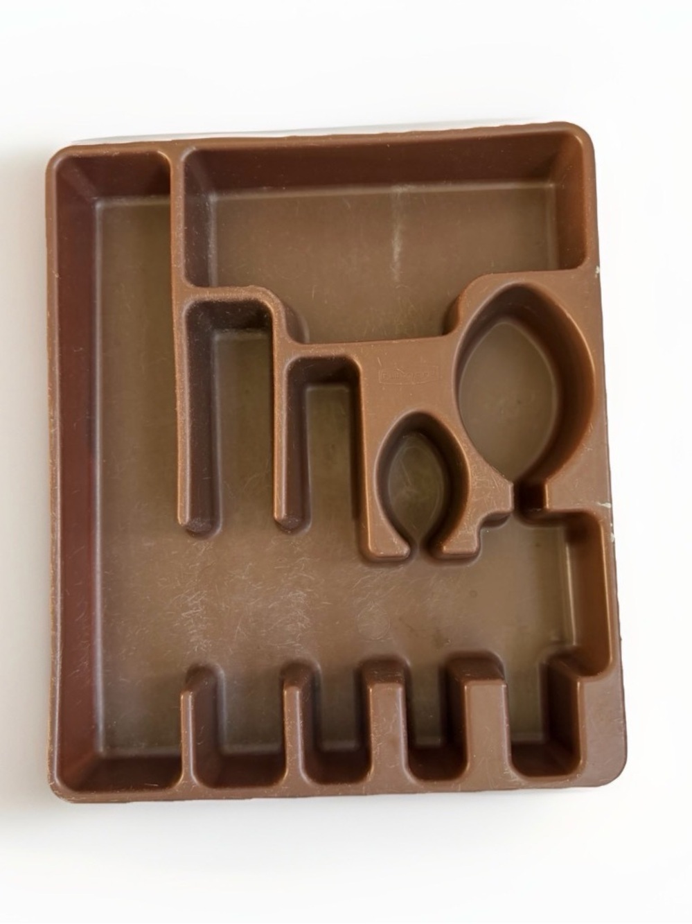 Vtg Rubbermaid Brown Silverware Drawer Organizer Tray 2922 Flatware Utensil 70s